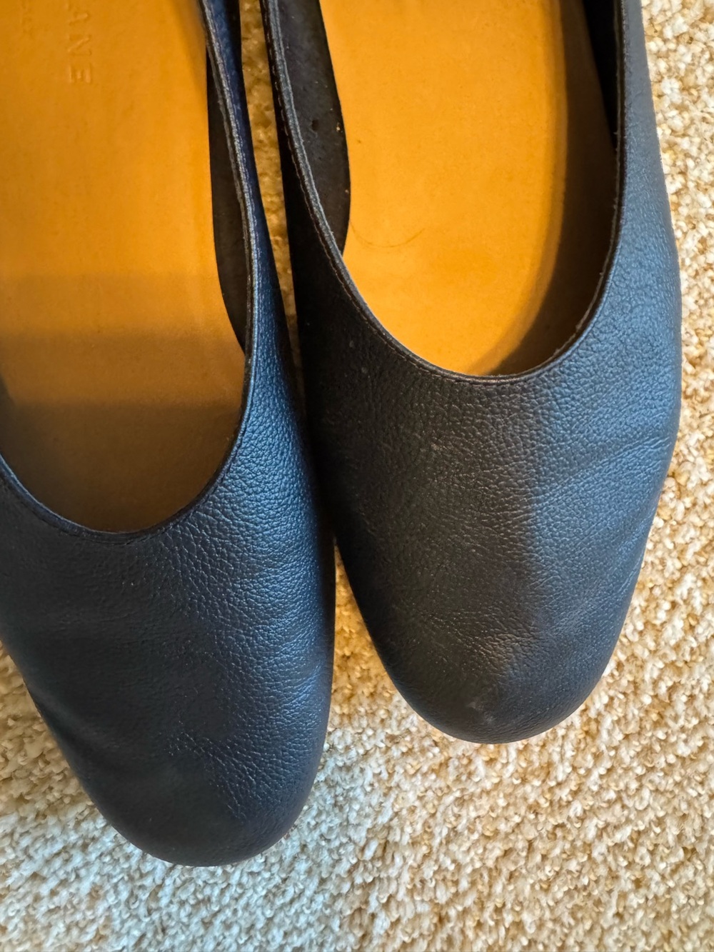 Everlane The Day Glove Leather Flats in Black Size 8 - Picture 4 of 6